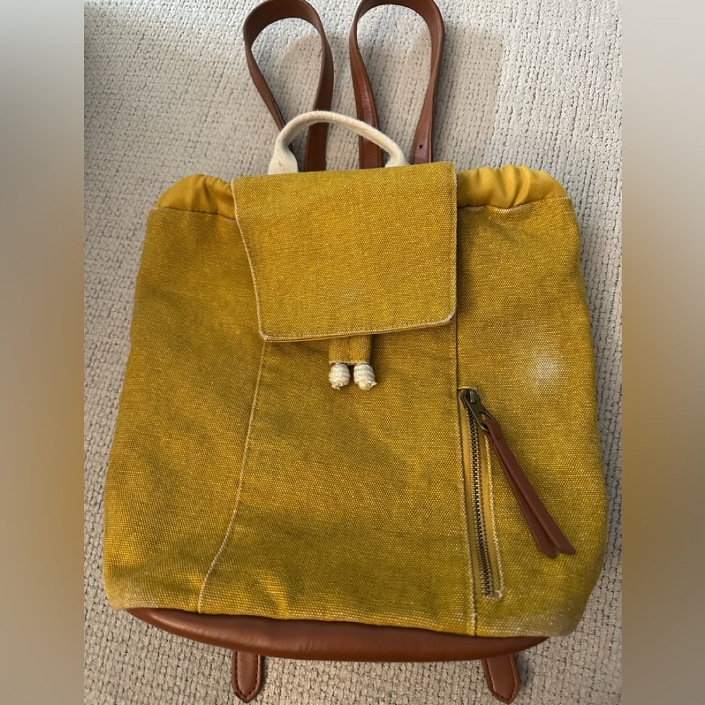 Universal Thread Mustard Yellow Small Canvas Back… - image 1